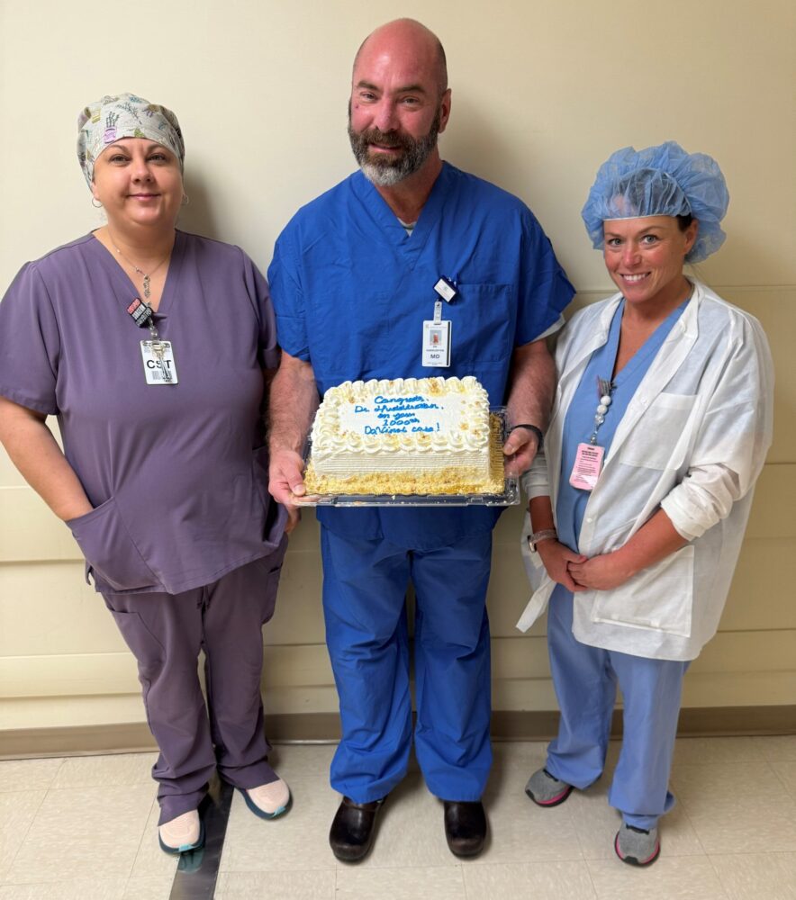 Dr. Huddleston with Cake