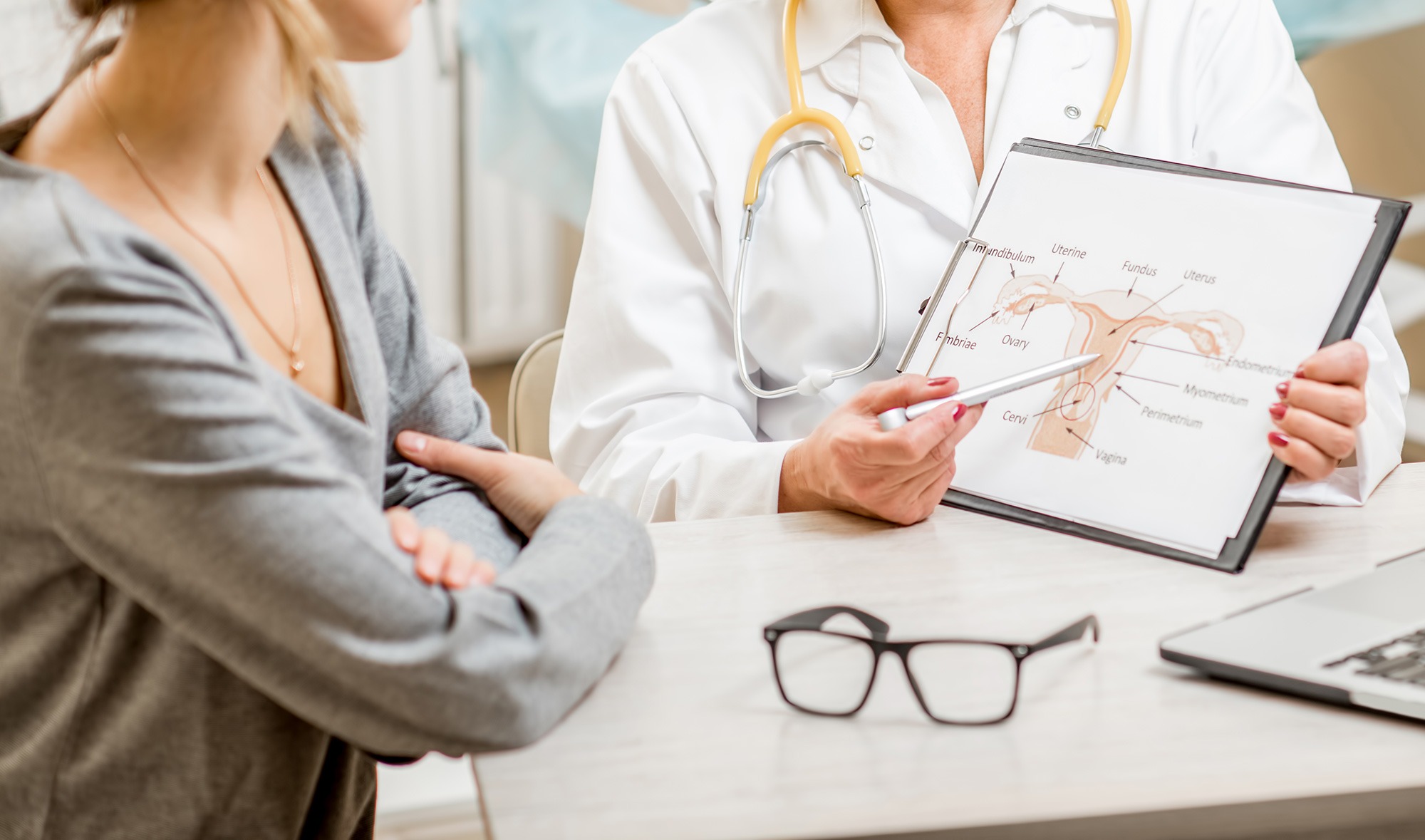 doctor talking with patient