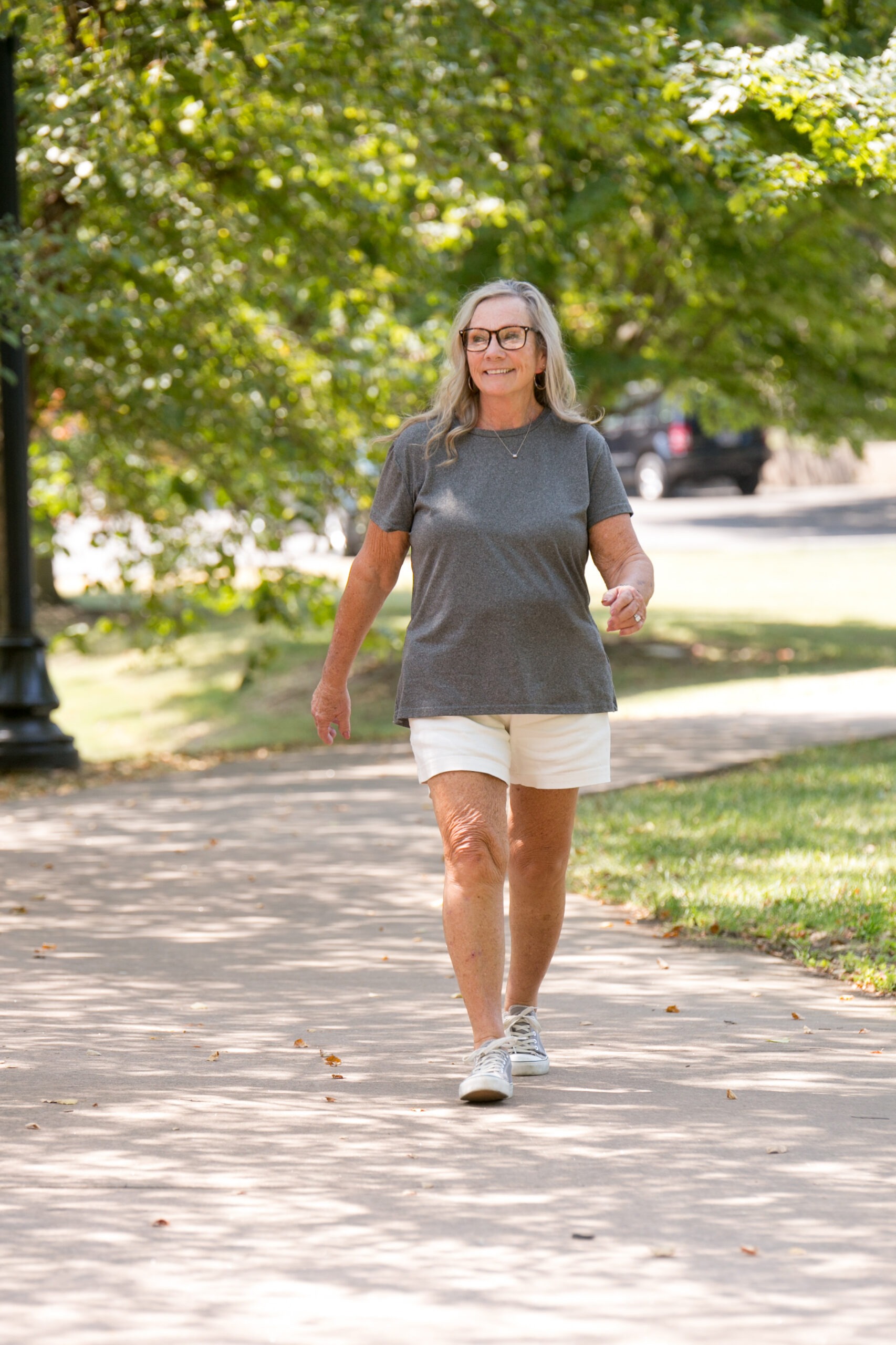 Nell Stepp, back to traveling and being outdoors after rehab and knee surgery.
